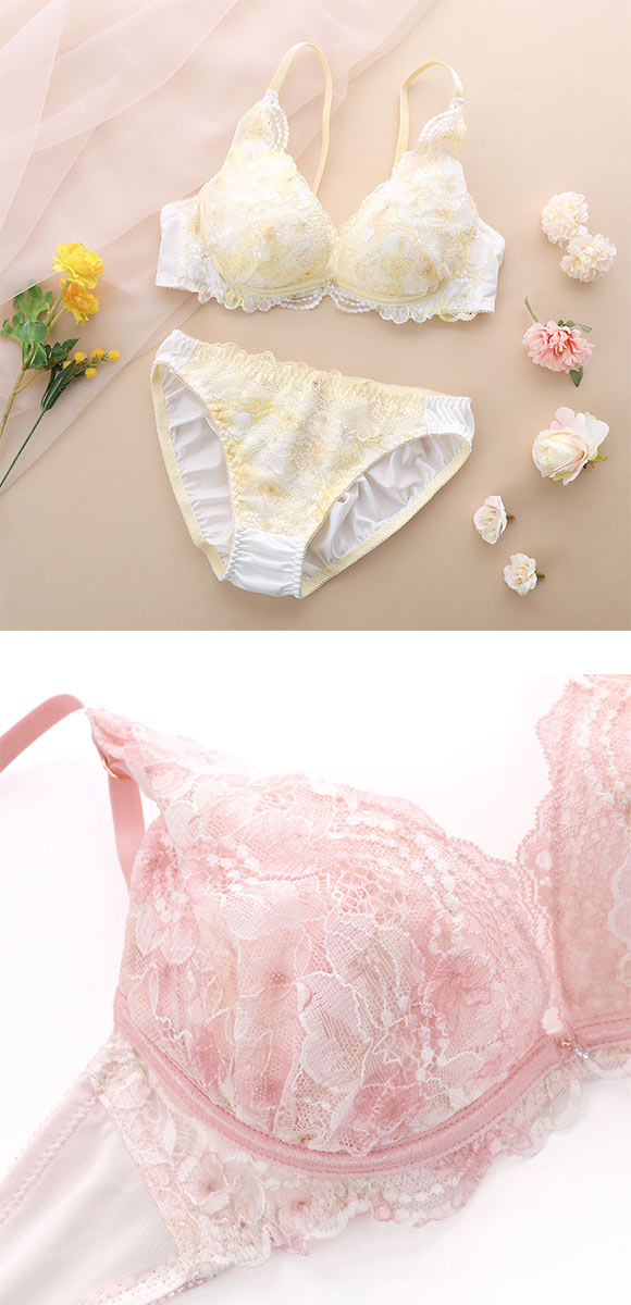 ココランジェ ブルーミングドリーム ブラジャー ショーツ セット