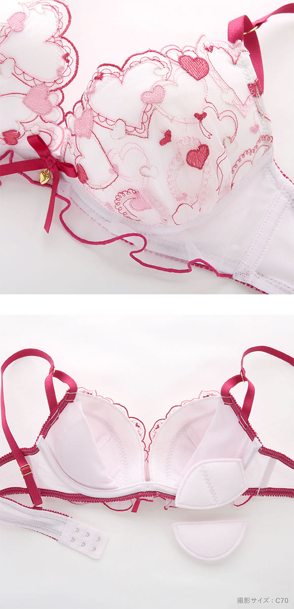 ココランジェ ハートフルメロディー ブラジャー ショーツ セット レース COCO Linge
