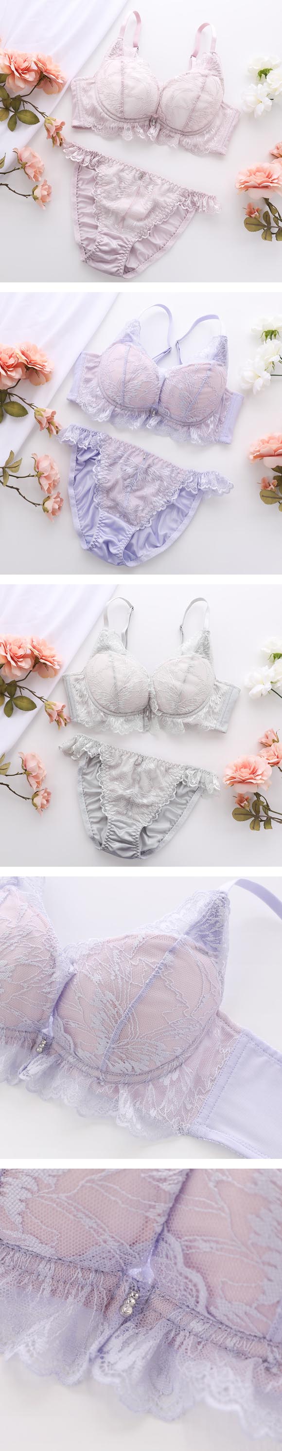 ココランジェ エクラストレッチセリーナ 神盛 ボリュームUP ブラジャー ショーツ セット COCO Linge