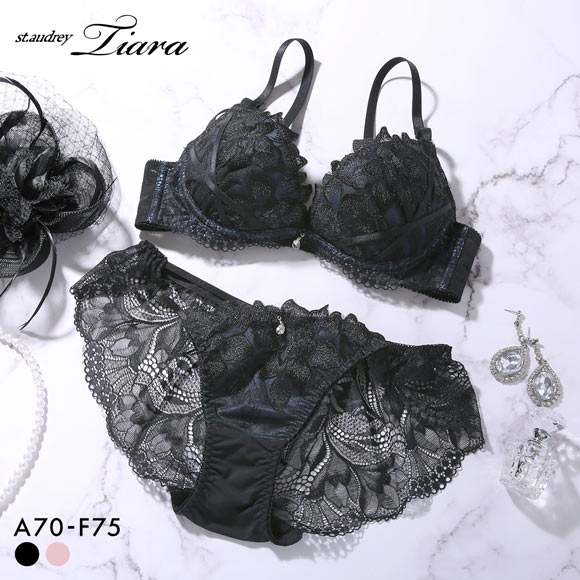 Lala Grant 黒 ブラジャー3/4 ブラックA70 新品 在庫ラスト Lala Grant