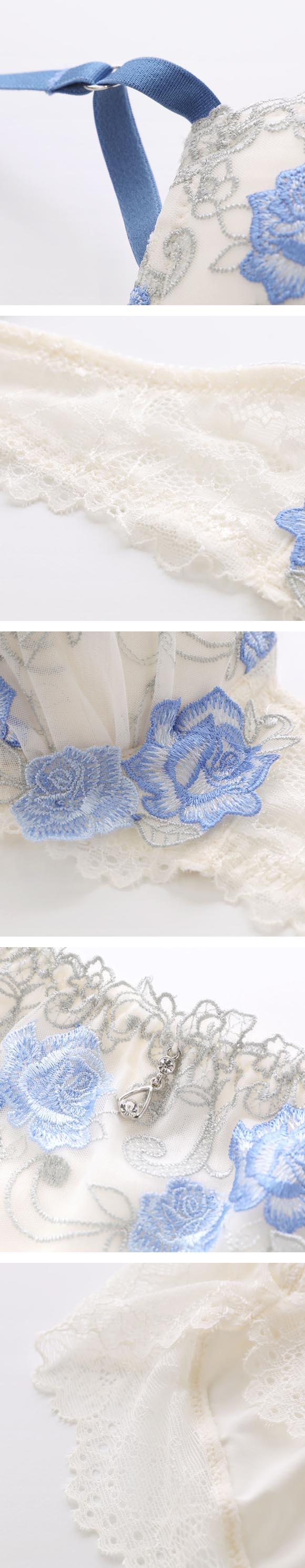 セントオードリー ティアラ ロージ―ガーデン 3/4カップ ブラジャー ショーツ セット ABCDEF バックレース St.Audrey tiara