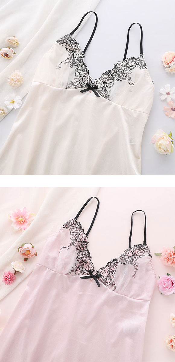 ココランジェ ピオニーフルール スリップ 75cm ランジェリー COCO Linge