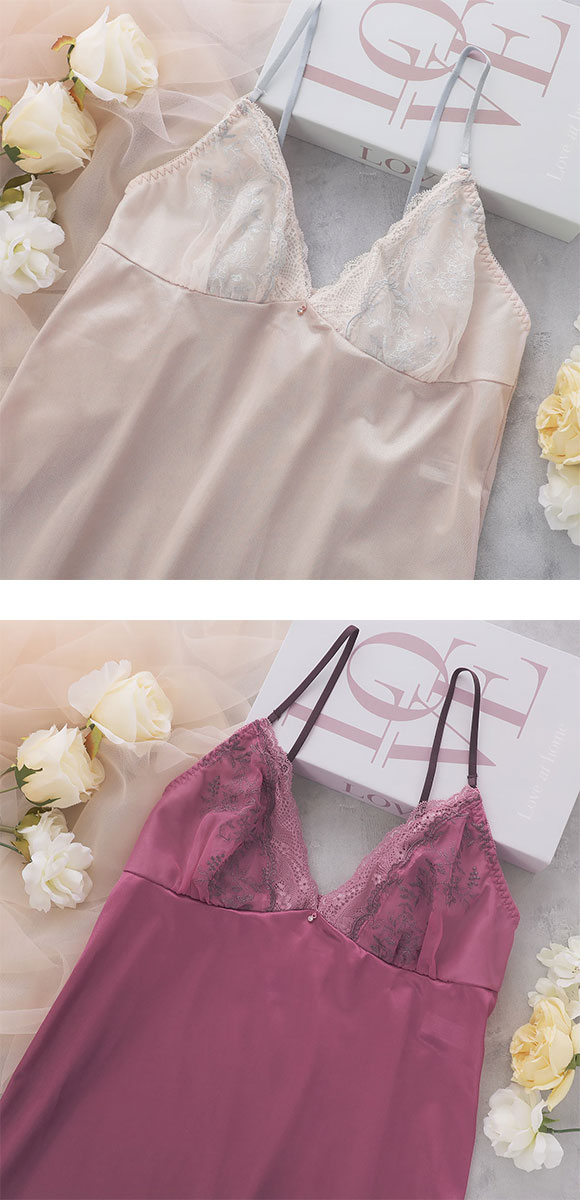 ココランジェ ミスティフローラ スリップ 75cm ランジェリー COCO Linge