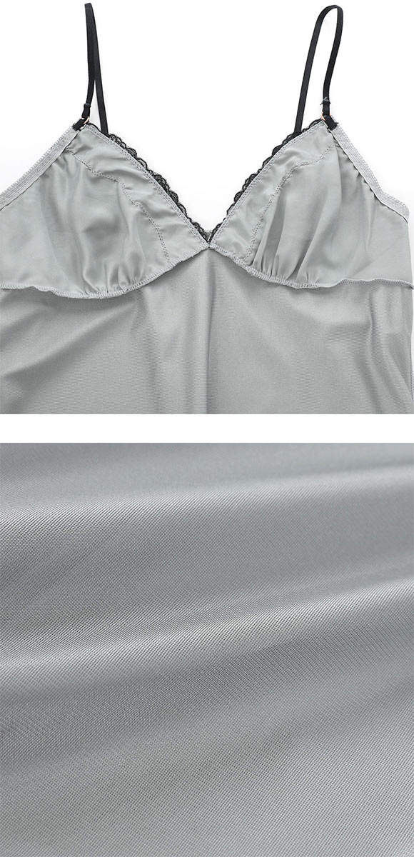 ココランジェ クラシカルサテン スリップ ランジェリー COCO Linge