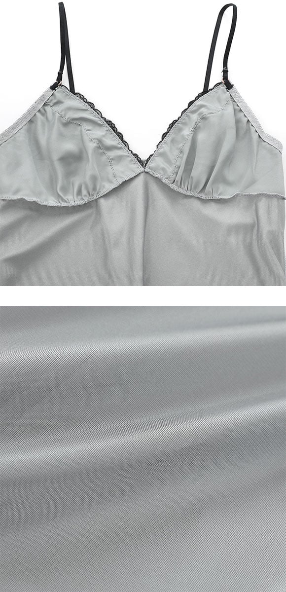 ココランジェ クラシカルサテン スリップ ランジェリー COCO Linge