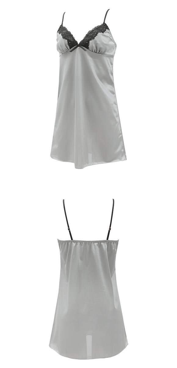 ココランジェ クラシカルサテン スリップ ランジェリー COCO Linge