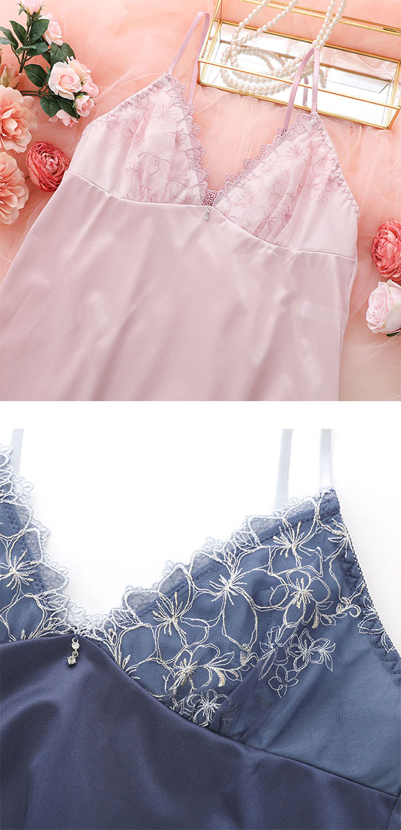 ココランジェ エクランフルール 75cm スリップ ランジェリー COCO Linge