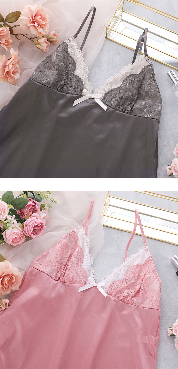 ココランジェ レイヤークルールレース ランジェリー スリップ 75cm丈 COCO Linge