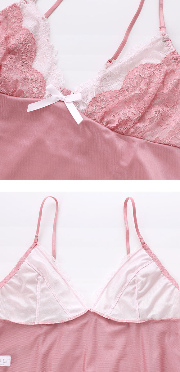 ココランジェ レイヤークルールレース ランジェリー スリップ 75cm丈 COCO Linge