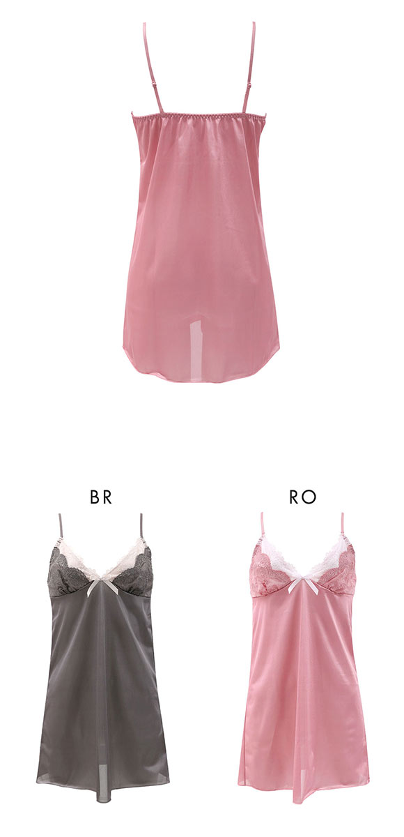 ココランジェ レイヤークルールレース ランジェリー スリップ 75cm丈 COCO Linge