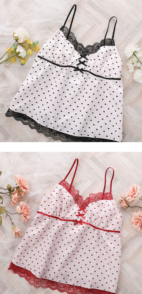 ココランジェ チャーミーハートドット キャミソール ランジェリー COCO Linge