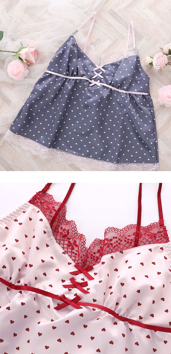 ココランジェ チャーミーハートドット キャミソール ランジェリー COCO Linge