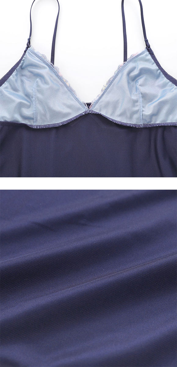 ココランジェ ブルーミングヴェール スリップ ロングキャミソール ランジェリー 単品 COCO Linge