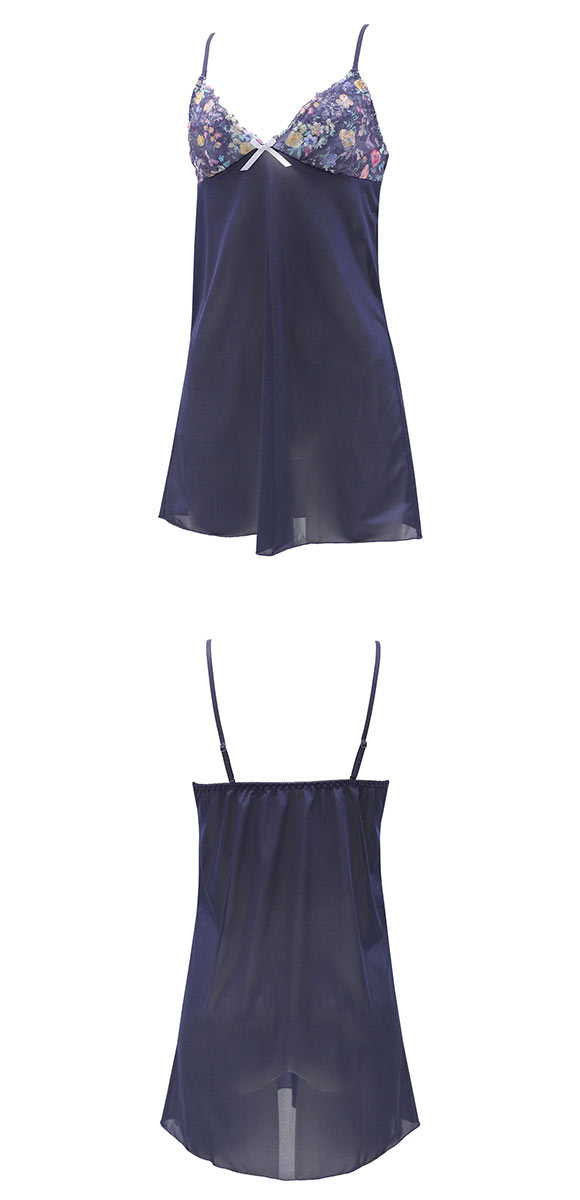 ココランジェ ブルーミングヴェール スリップ ロングキャミソール ランジェリー 単品 COCO Linge