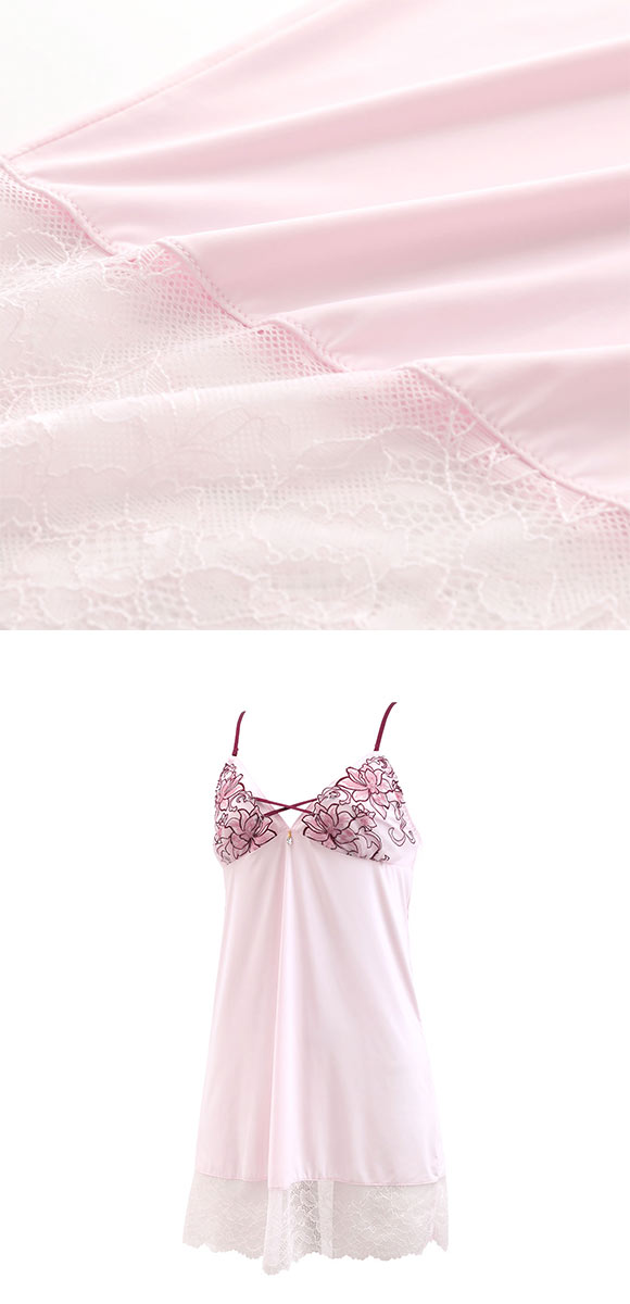 セントオードリー ティアラ グラマラスフラワーコード スリップ ロングキャミソール St.Audrey tiara