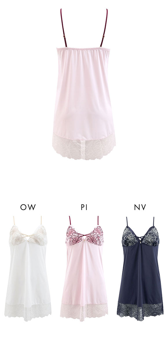 セントオードリー ティアラ グラマラスフラワーコード スリップ ロングキャミソール St.Audrey tiara