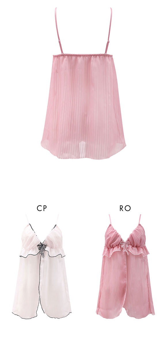 ココランジェ ストライプドーリーシンフォニー ベビードール キャミソール ランジェリー COCO Linge