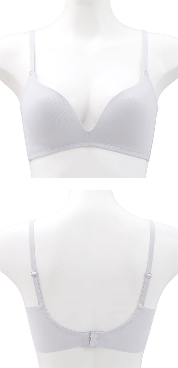 ココランジェ ふわふわカップ ノンワイヤー ブラジャー シンプルタイプ 脇高 モールドカップ COCO Linge