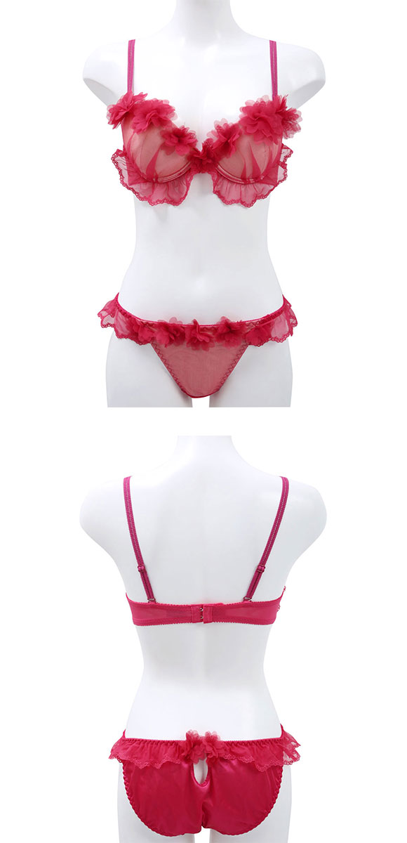 シェイクボディー Shake Body ポップンフラワー SHIROHATO別注 ブラジャー ショーツ セット