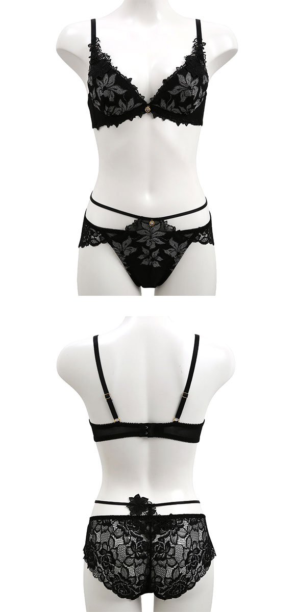 セントオードリー St.Audrey tiara フルールリュクス SHIROHATO別注 ブラジャー ショーツ セット バックレース