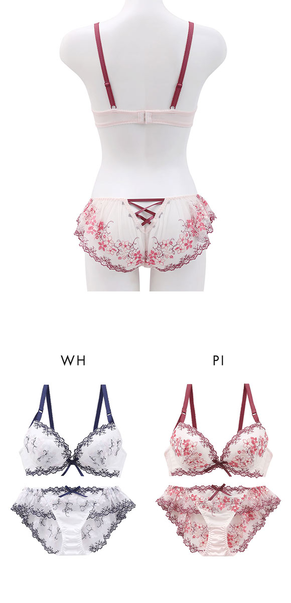 ココランジェ カラフルブロッサム ブラジャー ショーツ セット