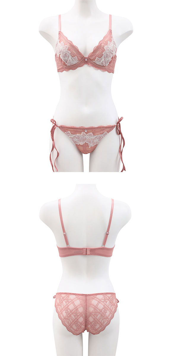 ココランジェ ガーリーフロレット SHIROHATO別注 ブラジャー ショーツ セット ABCDEF 大きいサイズ 小さいサイズ COCO Linge