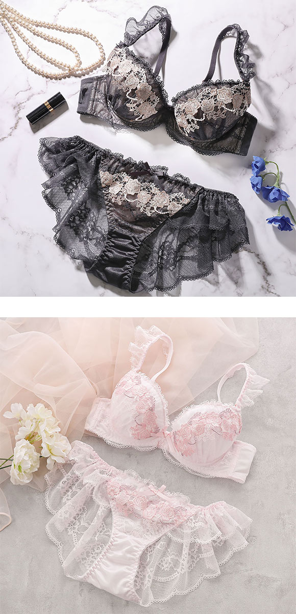 ココランジェ ロイヤルローズドレス ブラジャー ショーツ セット