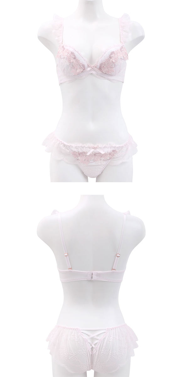 ココランジェ ロイヤルローズドレス ブラジャー ショーツ セット SHIROHATO別注 谷間 バックレース COCO Linge 大きいサイズ