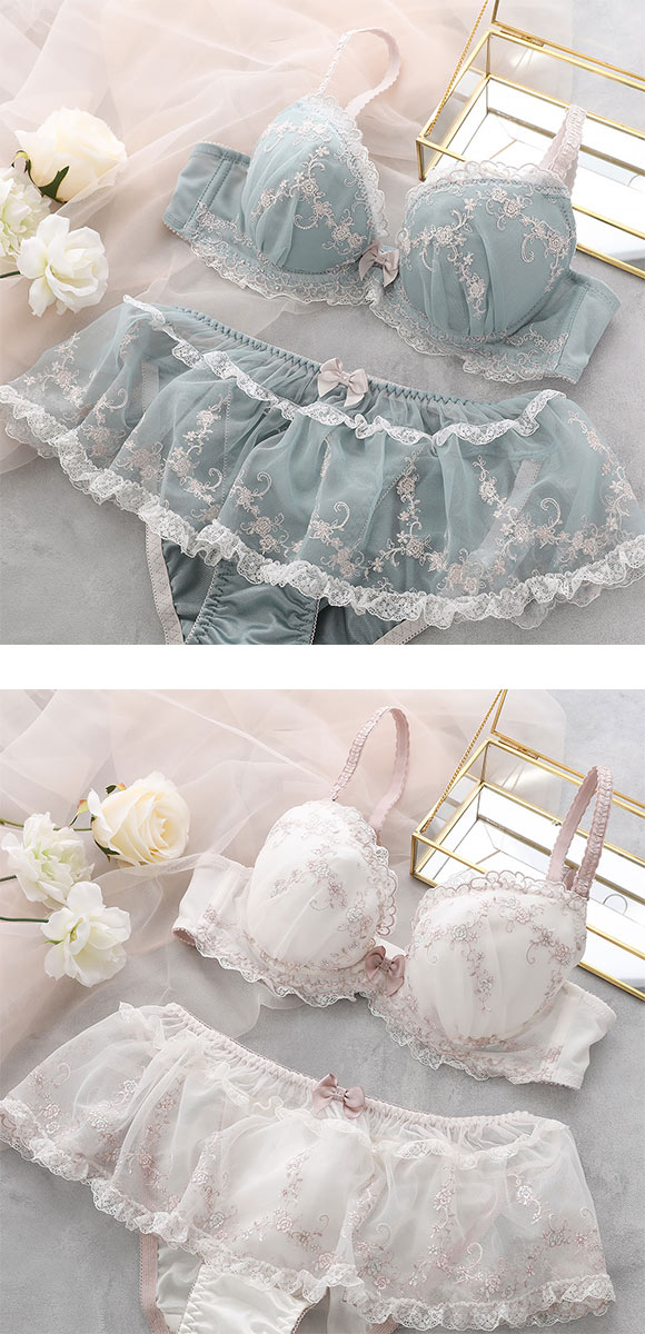 ココランジェ ガーリーガーデン ブラジャー ショーツ セット SHIROHATO別注 COCO Linge 大きいサイズ