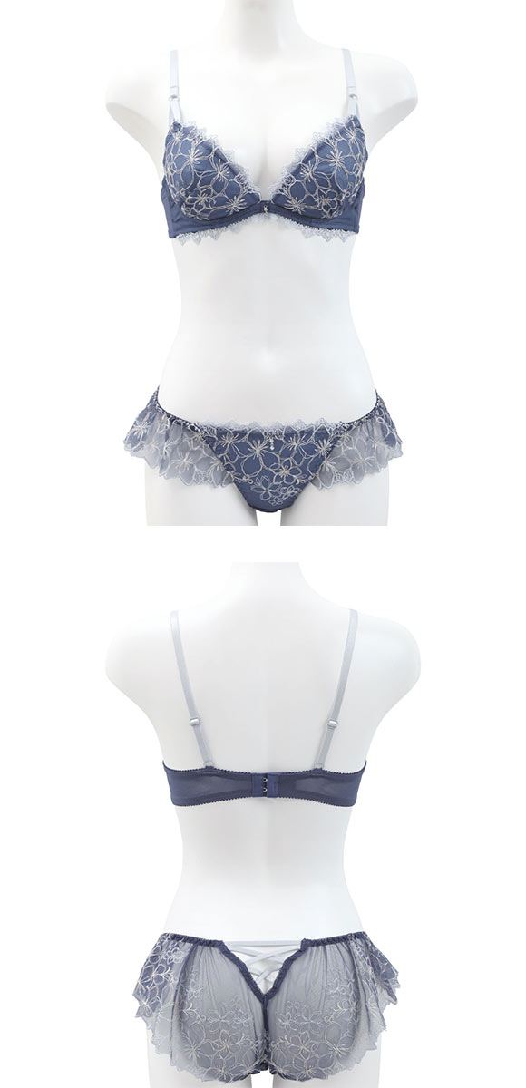 ココランジェ エクランフルール ブラジャー フレア ショーツ セット