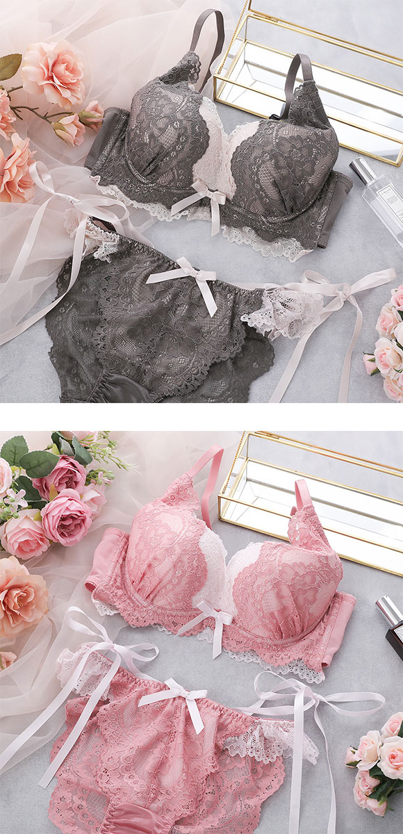 ココランジェ レイヤークルールレース ショーツ セット モールド 脇高 脇肉 バックレース サイドリボン SHIROHATO別注 大きいサイズ