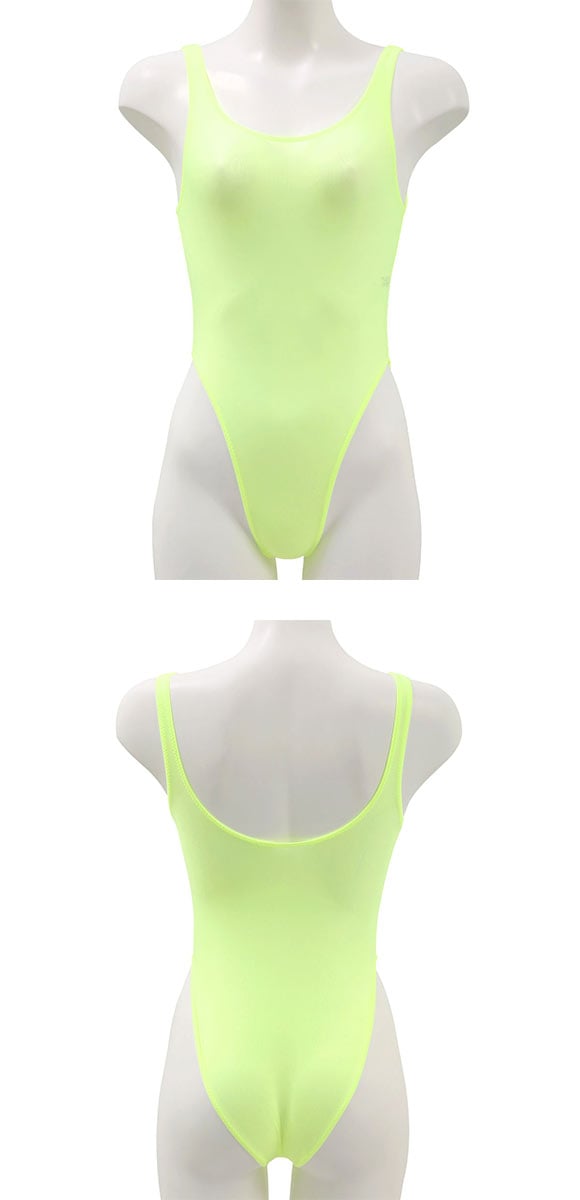 ユニセックス UNISEX Clearskin ハイレグ ボディスーツ フルバック M 男女兼用 TMコレクション ジェンダーレス スケスケ プレイ