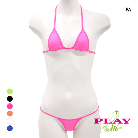レディース マイクロビキニ PLAY STRIKESKINxWET micro bra ブラセット Tバック M ブラレット セクシー下着