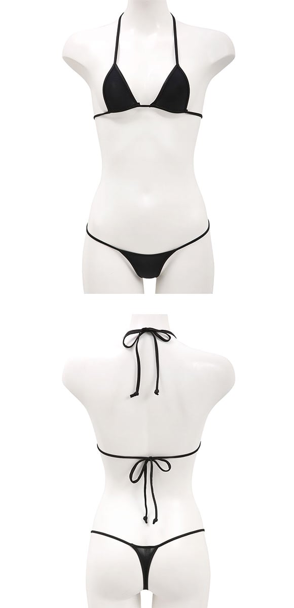 レディース マイクロビキニ PLAY STRIKESKINxWET micro bra ブラセット Tバック M ブラレット セクシー下着