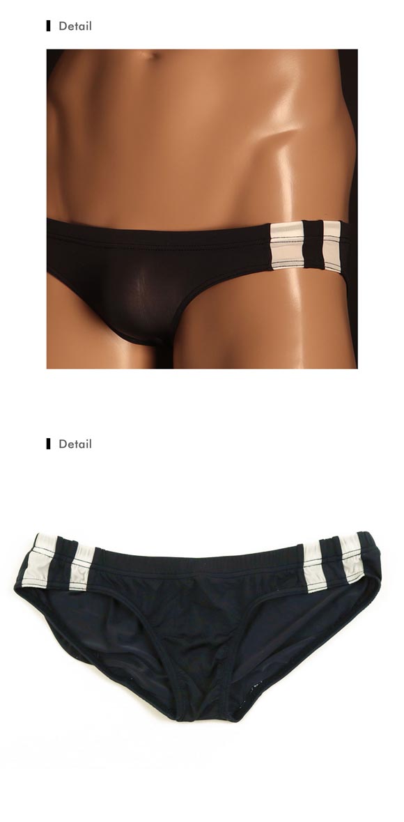 ユニセックス uniSeX STRIKESKIN low-rise LINE入り ブルマ風 FB フルバック ショーツ ジェンダーレス TMコレクション 日本製