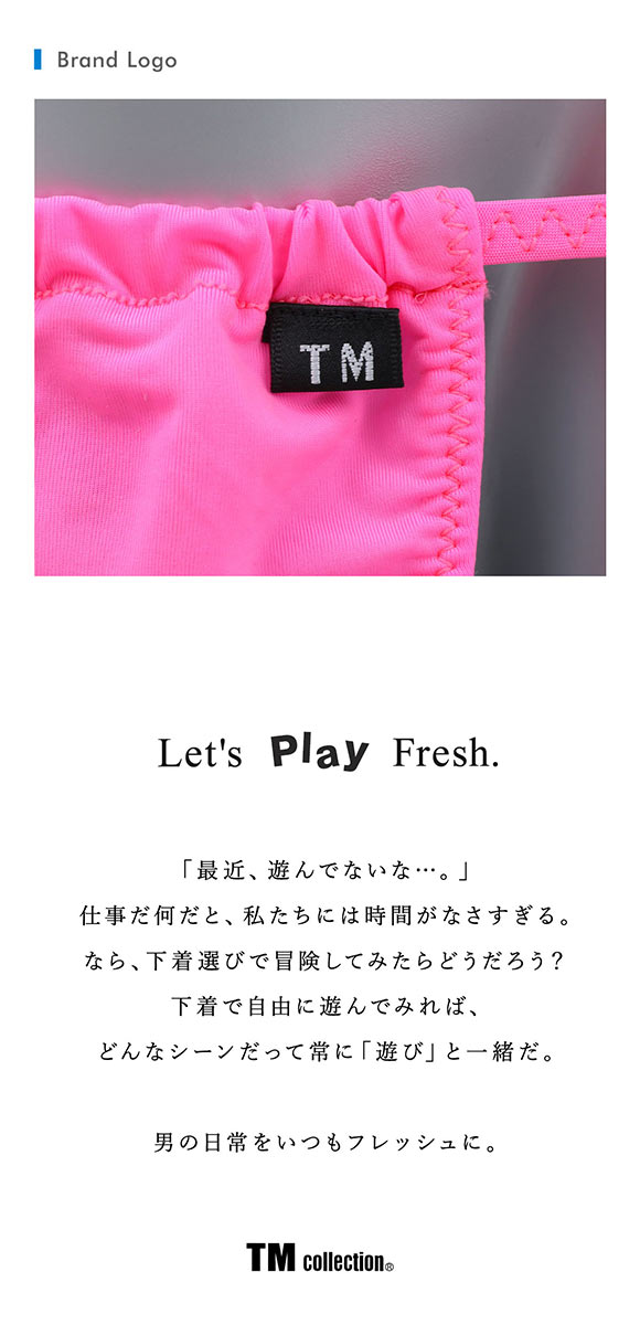 ティーエム コレクション STRIKESKIN POLE＆BALL Tバック M 透け メンズ セクシー 前閉じ TM collection