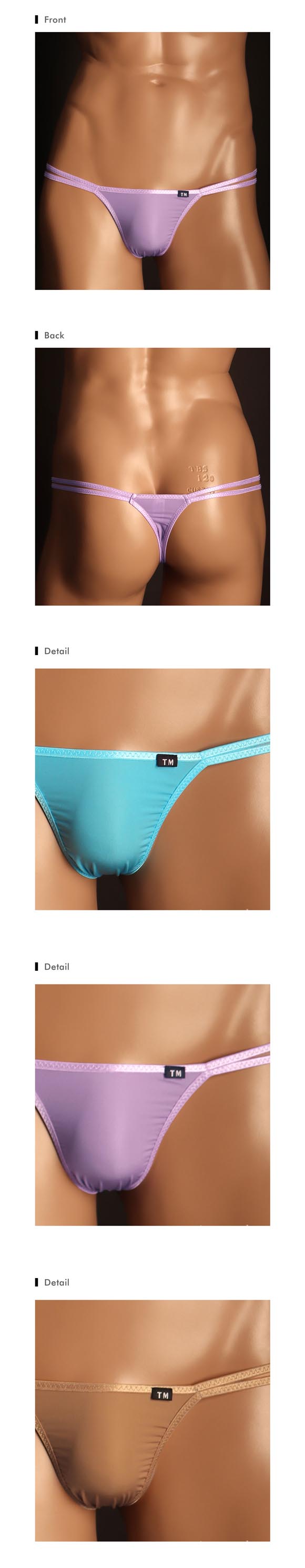 ティーエム コレクション GMF マイクロ ダブルループ TB Tバック ビキニ メンズ TM collection 日本製