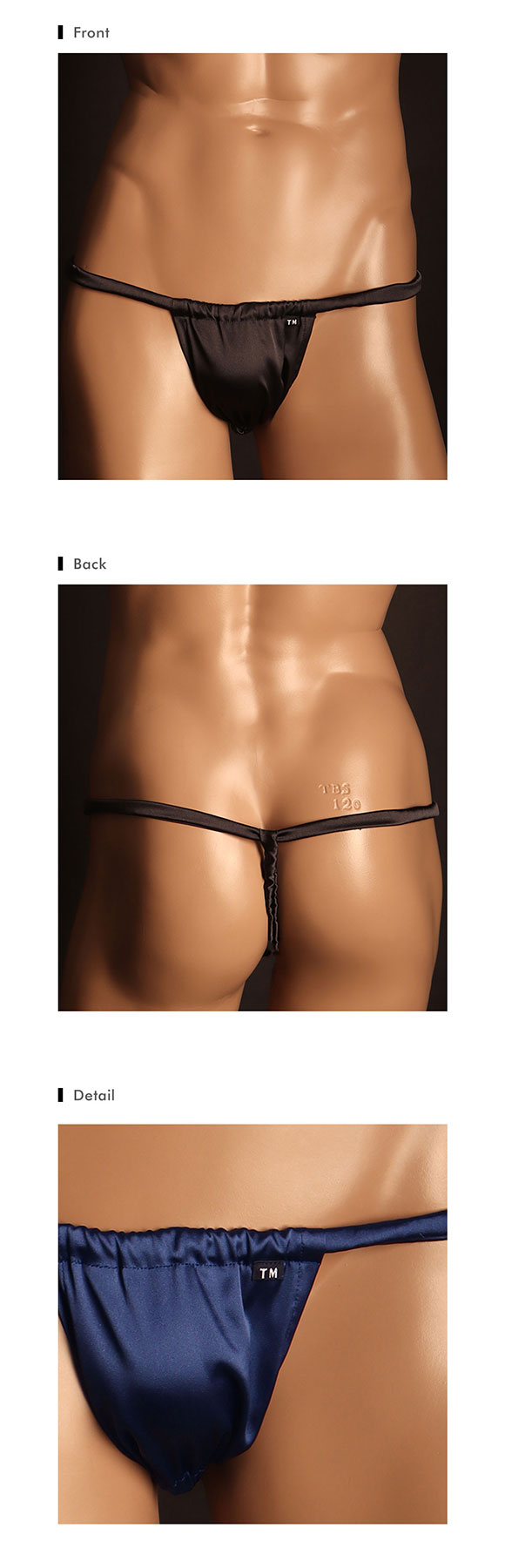 ティーエム コレクション Satin 褌 G-STRING Gストリング Tバック メンズ TM collection 日本製 ふんどし