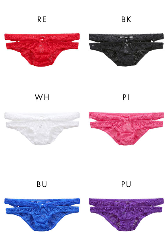 ユニセックス PLAY LACE OPEN HIPショーツ ビキニ ジェンダーレス ユニセックス 男女兼用 TM