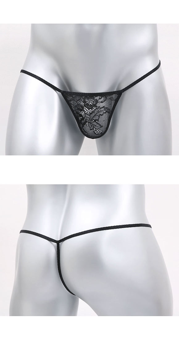 ユニセックス レース マイクロトリム 極小 G-STRING Tバック　ジェンダーレス 男女兼用 TM uniSeX