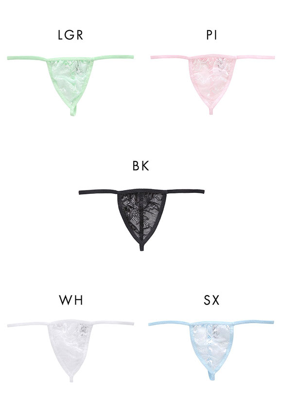ユニセックス レース マイクロトリム 極小 G-STRING Tバック　ジェンダーレス 男女兼用 TM uniSeX