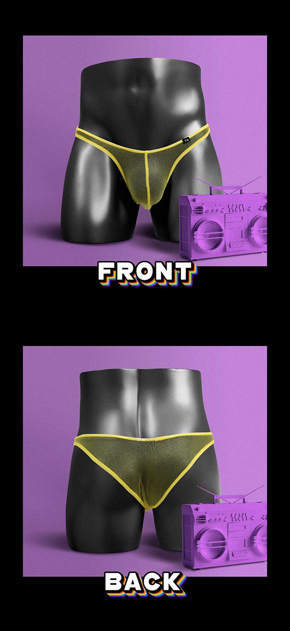 ティーエム コレクション TM collection × SHIROHATO コラボ スパークハーフ ハーフバック ビキニ えちパン すけキラ ブリーフ メンズ