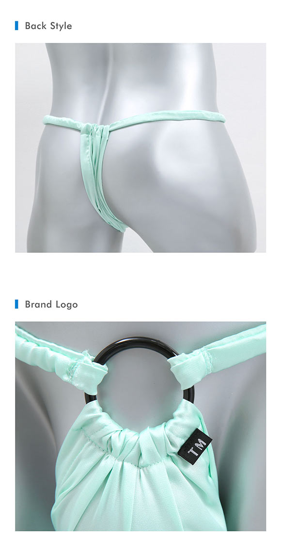 ティーエム コレクション Satin RING Beautiful 褌 ふんどし ハーフバック＆Tバック M セクシー メンズ 前とじ TM collection