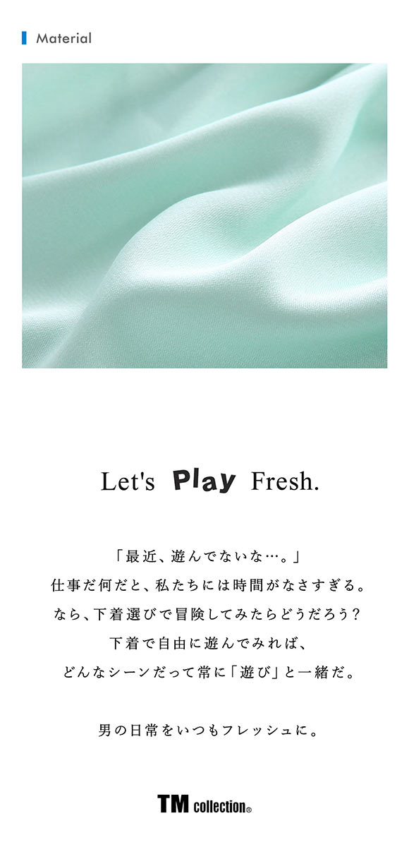 ティーエム コレクション Satin RING Beautiful 褌 ふんどし ハーフバック＆Tバック M セクシー メンズ 前とじ TM collection