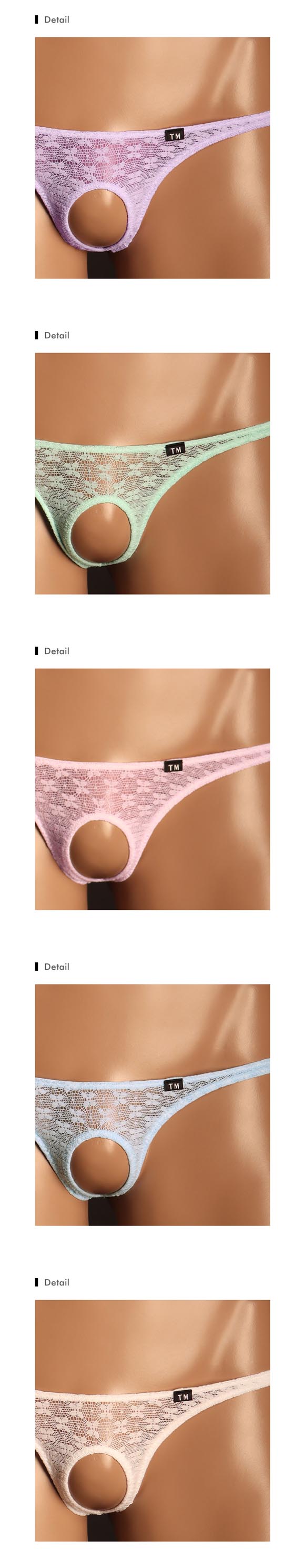 ティーエム コレクション レース フロントオープン Tバック セクシー メンズ TM collection