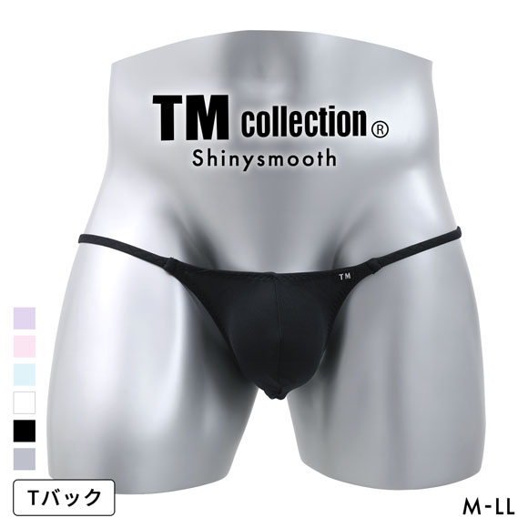 ティーエム コレクション Shinysmooth Sharp pattern TB Tバック ビキニ TM collection メンズ 前閉じ