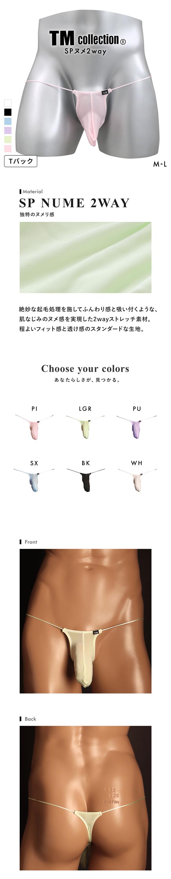 ティーエム コレクション SPヌメ2way Mountain Bulge TB Tバック ビキニ メンズ TM collection 日本製