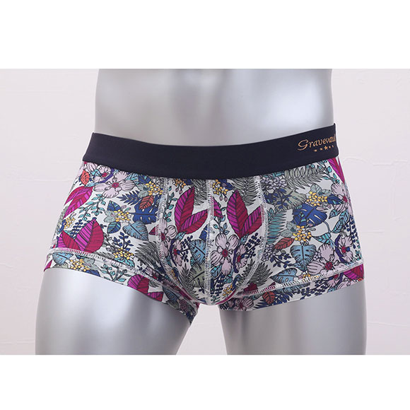 グレイブボールトGravevault WILD FLOWERS ボクサーパンツ ローライズ メンズ 前とじ S M L 3051781