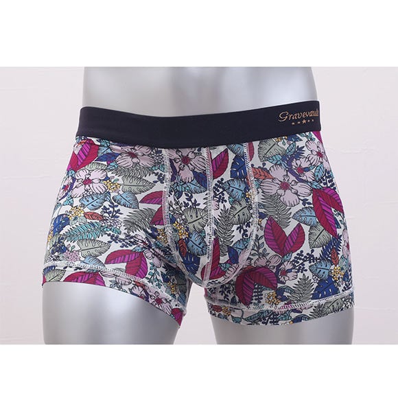 グレイブボールトGravevault WILD FLOWERS ボクサーパンツ ショート メンズ 前とじ S M L 3051782