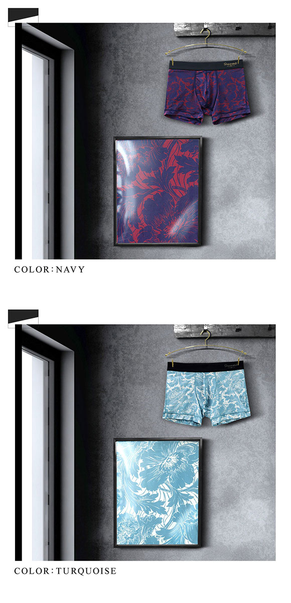 グレイブボールト Gravevault×SHIROHATO 別注 限定カラー FLOWER ボクサーパンツ ショート メンズ 前とじ S M L XL 3051942